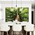 Duo de Quadros Paisagem Árvore Folhas Verdes Floresta Natureza Canvas Moldura - Imagem 2