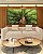 Duo de Quadros Quadrados Paisagem Árvore Folhas Verdes Floresta Natureza Canvas Moldura - Imagem 1