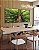 Duo de Quadros Quadrados Paisagem Árvore Folhas Verdes Floresta Natureza Canvas Moldura - Imagem 3