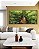 Duo de Quadros Quadrados Paisagem Árvore Folhas Verdes Floresta Natureza Canvas Moldura - Imagem 5