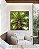 Quadro Quadrado Paisagem Árvore Folhas Verdes Floresta Natureza Céu Azul Canvas Moldura - Imagem 2