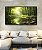 Quadro Horizontal Paisagem Floresta Rio Cristalino Luz Solar Reflexo Verde Natureza Canvas Moldura - Imagem 5