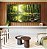 Trio de Quadros Paisagem Floresta Rio Cristalino Luz Solar Reflexo Verde Natureza Canvas Moldura - Imagem 2
