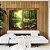 Duo de Quadros Paisagem Floresta Rio Cristalino Luz Solar Reflexo Verde Natureza Canvas Moldura - Imagem 2