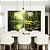 Duo de Quadros Paisagem Floresta Rio Cristalino Luz Solar Reflexo Verde Natureza Canvas Moldura - Imagem 4