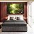 Trio de Quadros Estilizados Paisagem Floresta Rio Cristalino Luz Solar Reflexo Verde Natureza Canvas Moldura - Imagem 5