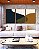 Trio de Quadros Abstrato Minimalista Azul Amarelo Dourado Canvas Moldura - Imagem 2