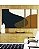 Trio de Quadros Estilizados Abstrato Minimalista Azul Amarelo Dourado Canvas Moldura - Imagem 5