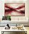 Quadro Horizontal Abstrato Bege Marrom Vermelho Carmim Ondas Pouring Canvas Moldura - Imagem 5