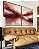 Duo de Quadros Abstrato Bege Marrom Vermelho Carmim Ondas Pouring Canvas Moldura - Imagem 4