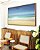 Quadro Horizontal Praia Mar Azul Turquesa Areia Clara Paisagem Natureza Canvas Moldura - Imagem 2