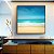 Quadro Quadrado Praia Mar Azul Turquesa Areia Clara Paisagem Natureza Canvas Moldura - Imagem 1