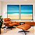 Duo de Quadros Praia Mar Azul Turquesa Areia Clara Paisagem Natureza Canvas Moldura - Imagem 4