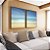 Duo de Quadros Praia Mar Azul Turquesa Areia Clara Paisagem Natureza Canvas Moldura - Imagem 1