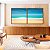 Duo de Quadros Quadrados Praia Mar Azul Turquesa Areia Clara Paisagem Natureza Canvas Moldura - Imagem 3