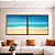 Duo de Quadros Quadrados Praia Mar Azul Turquesa Areia Clara Paisagem Natureza Canvas Moldura - Imagem 1