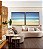 Duo de Quadros Quadrados Praia Mar Azul Turquesa Areia Clara Paisagem Natureza Canvas Moldura - Imagem 4