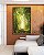Quadro Vertical Caminho Iluminado Floresta Árvores Raios de Luz Sol Natureza Verde Canvas Moldura - Imagem 5