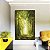 Quadro Vertical Caminho Iluminado Floresta Árvores Raios de Luz Sol Natureza Verde Canvas Moldura - Imagem 3