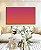 Quadro Horizontal Abstrato Degradê Rosa Produndo Laranja Canvas Moldura - Imagem 3