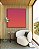 Quadro Quadrado Abstrato Degradê Rosa Produndo Laranja Canvas Moldura - Imagem 2
