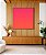 Quadro Quadrado Abstrato Degradê Rosa Produndo Laranja Canvas Moldura - Imagem 1