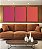Trio de Quadros Abstrato Degradê Rosa Produndo Laranja Canvas Moldura - Imagem 2