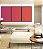 Trio de Quadros Abstrato Degradê Rosa Produndo Laranja Canvas Moldura - Imagem 5