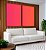 Duo de Quadros Abstrato Degradê Rosa Produndo Laranja Canvas Moldura - Imagem 4