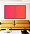Duo de Quadros Abstrato Degradê Rosa Produndo Laranja Canvas Moldura - Imagem 5