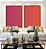 Duo de Quadros Abstrato Degradê Rosa Produndo Laranja Canvas Moldura - Imagem 1
