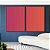 Duo de Quadros Abstrato Degradê Rosa Produndo Laranja Canvas Moldura - Imagem 2
