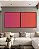 Duo de Quadros Quadrados Abstrato Degradê Rosa Produndo Laranja Canvas Moldura - Imagem 3