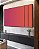 Trio de Quadros Estilizados Abstrato Degradê Rosa Produndo Laranja Canvas Moldura - Imagem 2