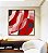 Quadro Quadrado Abstrato Mosaico Rosa Vermelho Carmim Canvas Moldura - Imagem 1