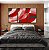 Trio de Quadros Abstrato Mosaico Rosa Vermelho Carmim Canvas Moldura - Imagem 5
