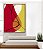 Quadro Vertical Abstrato Minimalista Laranja Tangerina Verde Limão Canvas Moldura - Imagem 5