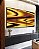 Trio de Quadros Amarelo Marrom Arte Fluida Pouring Canvas Moldura - Imagem 1