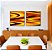 Duo de Quadros Quadrados Amarelo Marrom Arte Fluida Pouring Canvas Moldura - Imagem 5