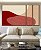 Trio de Quadros Estilizados Abstrato Minimalista Rosa Salmão Vermelho Borbô Canvas Moldura - Imagem 4