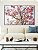 Quadro Horizontal Árvore Ipê Flores Rosa Céu Azul Natureza Paisagem Canvas Moldura - Imagem 1
