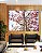 Duo de Quadros Árvore Ipê Flores Rosa Céu Azul Natureza Paisagem Canvas Moldura - Imagem 1
