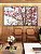Trio de Quadros Estilizados Árvore Ipê Flores Rosa Céu Azul Natureza Paisagem Canvas Moldura - Imagem 2