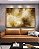 Quadro Horizontal Abstrato Bronze Marrom Caramelo Efeito Concreto Canvas Moldura - Imagem 4