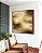 Quadro Quadrado Abstrato Bronze Marrom Caramelo Efeito Concreto Canvas Moldura - Imagem 4
