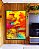 Quadro Vertical Abstrato Colorido Amarelo Laranja Turquesa Efeito Concreto Canvas Moldura - Imagem 1