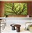 Trio de Quadros Copa de Árvore Verde Natureza Paisagem Luz Solar Canvas Moldura - Imagem 3