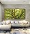 Duo de Quadros Quadrados Copa de Árvore Verde Natureza Paisagem Luz Solar Canvas Moldura - Imagem 1