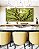 Duo de Quadros Quadrados Copa de Árvore Verde Natureza Paisagem Luz Solar Canvas Moldura - Imagem 3