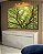 Trio de Quadros Estilizados Copa de Árvore Verde Natureza Paisagem Luz Solar Canvas Moldura - Imagem 2